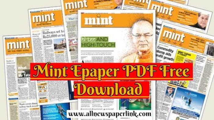 Mint Epaper PDF Free Download | Download Today Mint Newspaper Pdf Sep 2025