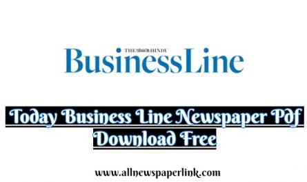 Today Business Line Newspaper Pdf Download Free